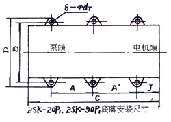 2SK-3P1、2SK-6P1、2SK-12P1、2SK-20P1、2SK-30P1外形及安裝圖 